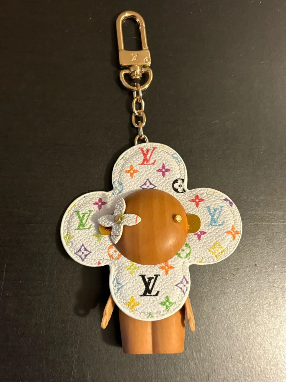 Vivienne Doll Bag Keychain White Multi